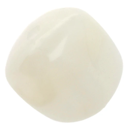 Perle cubiche irregolari 16x17 mm - Acrilico traslucido - Bianco marmorizzato x10