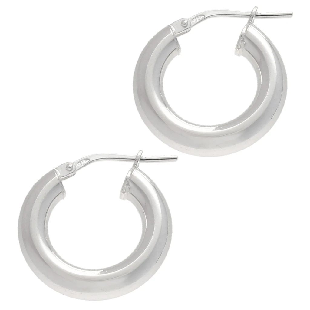 Orecchini A Perno In Argento Sterling 925 Con Perla Rotonda