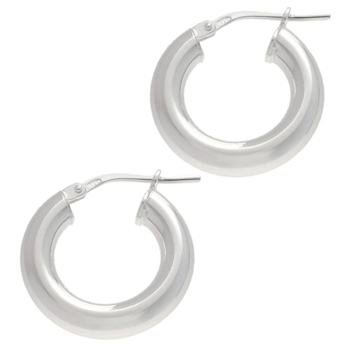 Orecchini a cerchio 18 mm - Filo 4 mm - Argento 925 x2