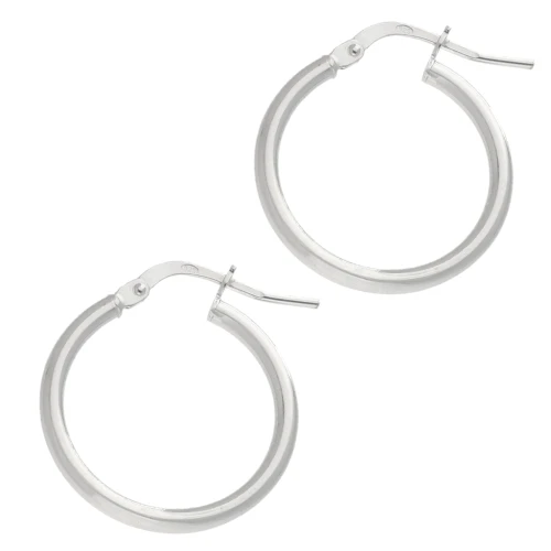 Orecchini a cerchio 19 mm - Filo 2 mm - Argento 925 x2