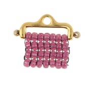 Piatto - Punta per tessere Rocaille Miyuki 11/0 Skafi II Argento Vielli x1