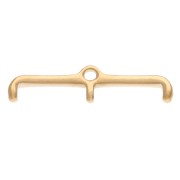 Piatto - Rocaille Miyuki punta per tessere 11/0 Skafi III placcato oro x1