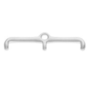 Piatto - Punta per tessere Rocaille Miyuki 11/0 Skafi III Argento Vielli x1