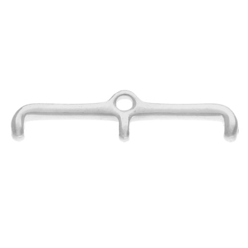 Piatto - Punta per tessere Rocaille Miyuki 11/0 Skafi III Argento Vielli x1