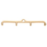 Cimbalo - Punta per tessere Rocaille Miyuki 11/0 Skafi IV Dorata con oro fino x1