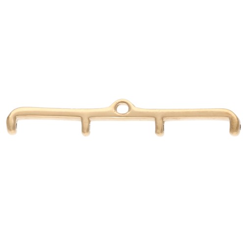 Cimbalo - Punta per tessere Rocaille Miyuki 11/0 Skafi IV Dorata con oro fino x1