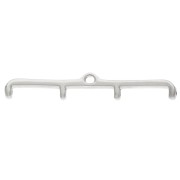 Piatto - Punta per tessere Rocaille Miyuki 11/0 Skafi IV Argento Vielli x1