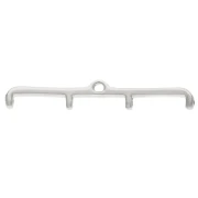 Piatto - Punta per tessere Rocaille Miyuki 11/0 Skafi IV Argento Vielli x1