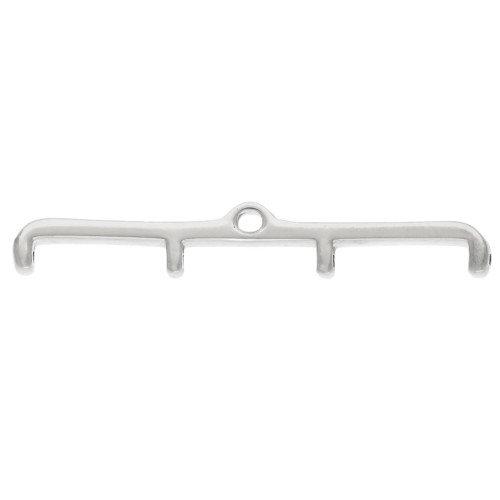 Piatto - Punta per tessere Rocaille Miyuki 11/0 Skafi IV Argento Vielli x1