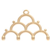 Cimbalo - Rocaille Miyuki punta per tessere perline 8/0 Lakos IV Dorata con oro fino x1