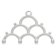 Cimbalo - Punta per tessere Rocaille Miyuki 8/0 Lakos IV Argento Vielli x1