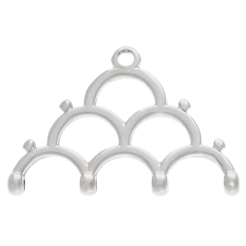 Cimbalo - Punta per tessere Rocaille Miyuki 8/0 Lakos IV Argento Vielli x1