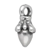 Mini Ciondolo 10x6 mm - Placcatura in argento antico x1