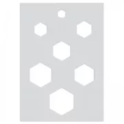 Placca per pasta polimerica 210x148 mm motifs Nido d'ape