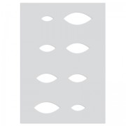 Placca per pasta polimerica 210x148 mm fantasia Mandorle