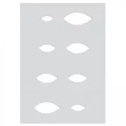 Placca per pasta polimerica 210x148 mm fantasia Mandorle