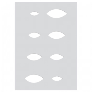 Placca per pasta polimerica 210x148 mm fantasia Mandorle