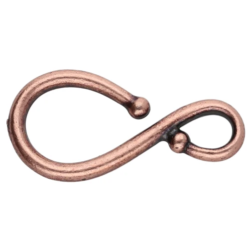 Chiusura a gancio 32x16 mm - Rame invecchiato x1