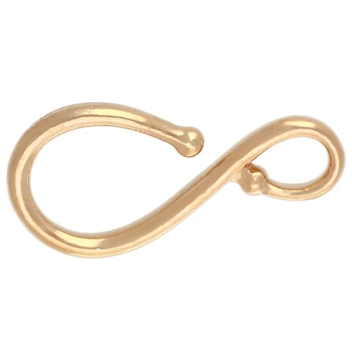 Chiusura a gancio 32x16 mm - Dorato con oro fino x1