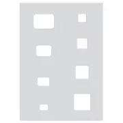 Placca per pasta polimerica 210x148 mm fantasia quadrato/rettangolo