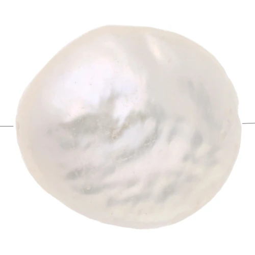 Perle irregolari d'acqua dolce - paletta rotonda 10 mm - Grado AA - Bianco x1