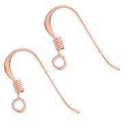 Ganci per orecchie 13,5 mm - Argento 925 Dorato x2|raw }}