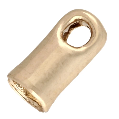 Tappi di chiusura del cavo 2 mm - 3 micron placcati oro x4