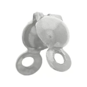 Coperchio del nodo da 4 mm con anelli chiusi - acciaio inox 304L x20