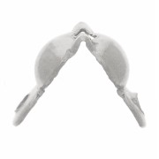 Coperchio del nodo da 4 mm con anelli chiusi - acciaio inox 304L x20