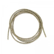 Cordoncino metallico Mokuba 2 mm - Filo argentato marrone chiaro x1m|raw }}