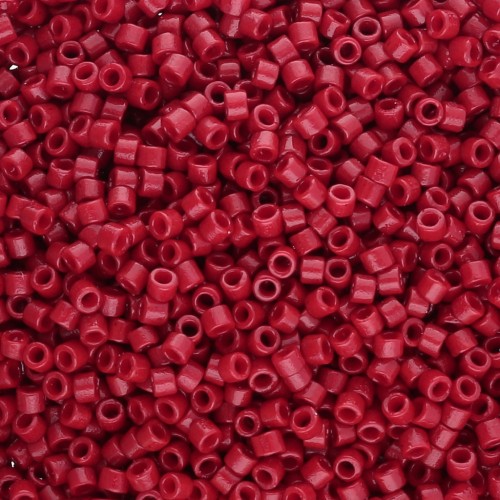 Miyuki Delica Duracoat 11/0 DB2354 - Rosso Shanghai opaco tinto confezione da 100g