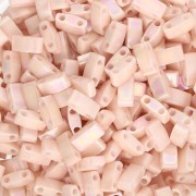 Perline Miyuki Half Tila 5x2,3x1,9 mm HTL-596 - Tea Rose Luster opaco confezione da 100g