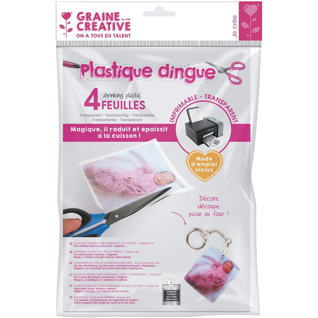 Feutrine 2 mm A4 Noir - Graine créative référence 420046