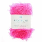 Filato di pelliccia sintetica Ricorumi Furry Rico Design Amigurumi - Rosa fluo 014 x25g