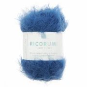 Filato di pelliccia sintetica Ricorumi Furry Furry Rico Design Amigurumi - blu notte 020 x25g