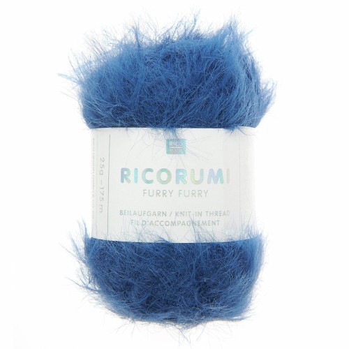 Filato di pelliccia sintetica Ricorumi Furry Furry Rico Design Amigurumi - blu notte 020 x25g