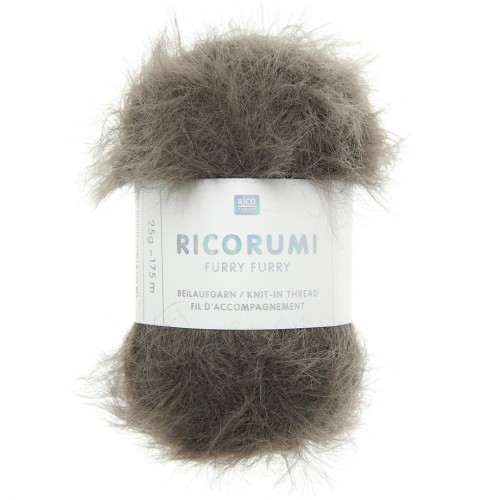Ricorumi Filato di pelliccia sintetica Furry Rico Design Amigurumi - Taupe 021 x25g