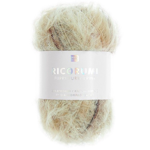 Ricorumi Filato di pelliccia sintetica Furry Rico Design Amigurumi - Stampa Beige x25g