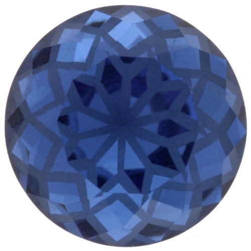 Cabochon rotondo Aurora A1088L Lotus 14 mm - Zaffiro x1