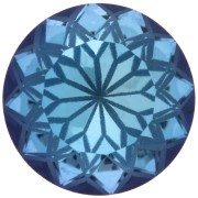 Crystal - Cabochon rotondo Aurora A1088L Lotus 14 mm - Crystal Bermuda Blue x1 Cabochon rotondo Aurora A1088L Lotus 14 mm - Crystal Bermuda Blue x1