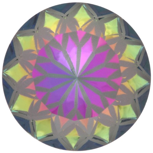 Cabochon rotondo Aurora A1088L Lotus 14 mm - Crystal Volcano x1