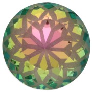 Crystal - Cabochon rotondo Aurora A1088L Lotus 14 mm - Crystal Vitrail Rosa x1 Cabochon rotondo Aurora A1088L Lotus 14 mm - Crystal Vitrail Rosa x1