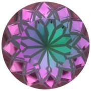 Cabochon rotondo Aurora A1088L Lotus 14 mm - Cristallo eliotropio x1