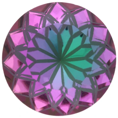 Cabochon rotondo Aurora A1088L Lotus 14 mm - Cristallo eliotropio x1