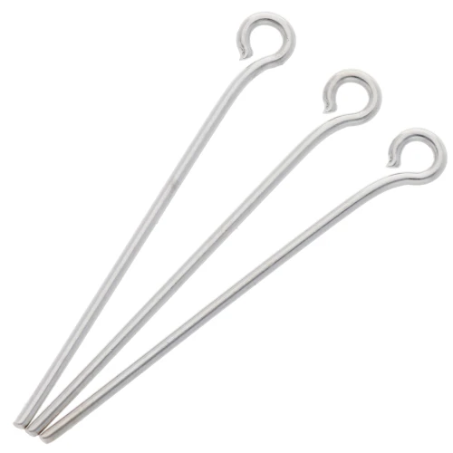 Chiodi a testa tonda 25x0,7 mm - Argento x 25