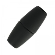 Chiusura magnetica 34 mm per cordone 8 mm Nero opaco x1