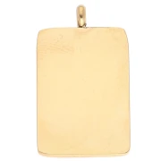 Pendente per i tarocchi 26x15 mm Il Sole Resina epossidica 304 acciaio inossidabile Dorato Blu x1