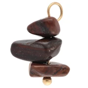 Oeil de Tigre - Ciondolo a forma di occhio di tigre da 16 mm - Acciaio inossidabile 304 Dorato x1 Ciondolo a forma di occhio di tigre da 16 mm - Acciaio inossidabile 304 Dorato x1