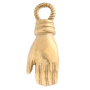 Ciondolo a mano 15x6 mm - Acciaio inossidabile 304 Dorato x1