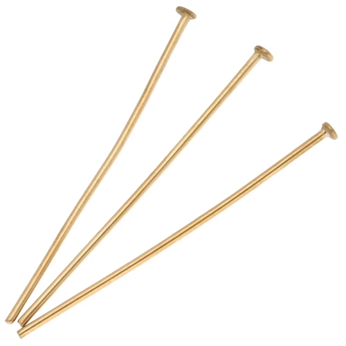 Chiodi a testa piatta 40x1 mm - acciaio inossidabile 304 Dorato x10